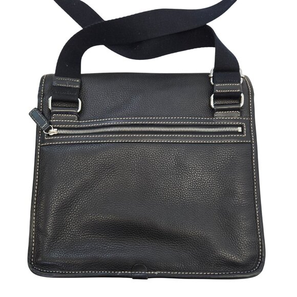 Brooks Brothers Pebble Leather Laptop Messenger Bag - Picture 5 of 7